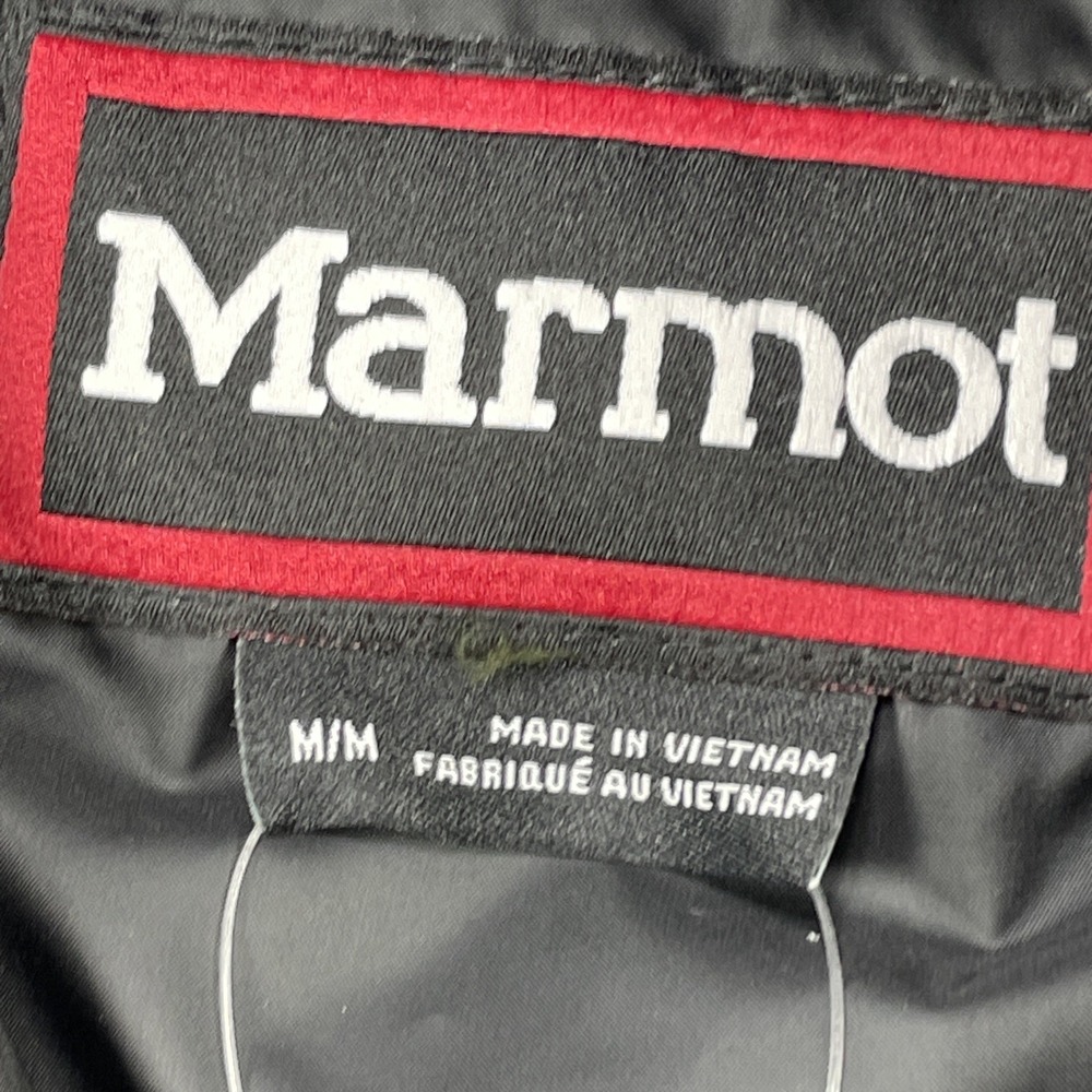 Marmot Guides Down Hooded Jacket Puffer Black Mens Size Medium (M) M16229 NEW - Picture 3 of 7